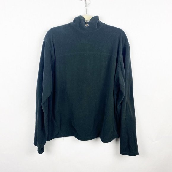 Mountain Hardwear Womens XL Quarter Zip Fleece Polartec Pullover Sweater Black - Picture 5 of 5